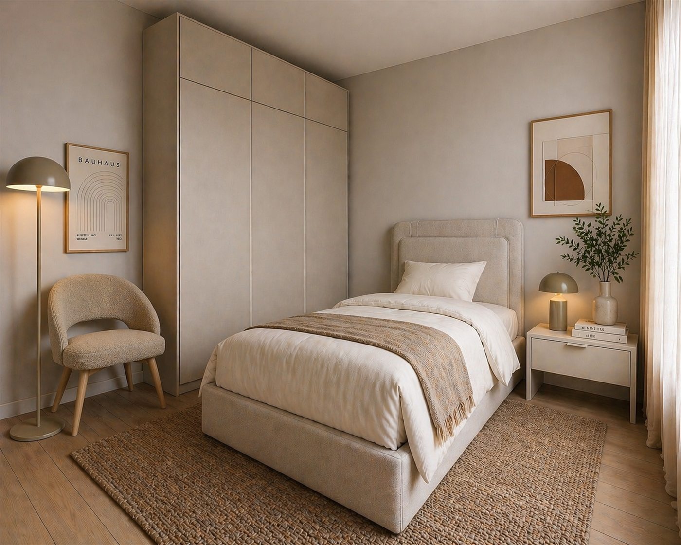 MH Apartments — quarto pequeno do T2